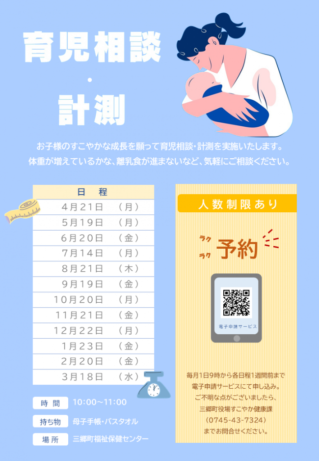 育児相談、計測