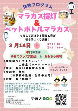 3月体験プログラム